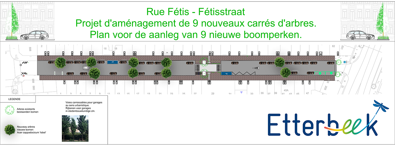 plan de réaménagement de la rue Fétis