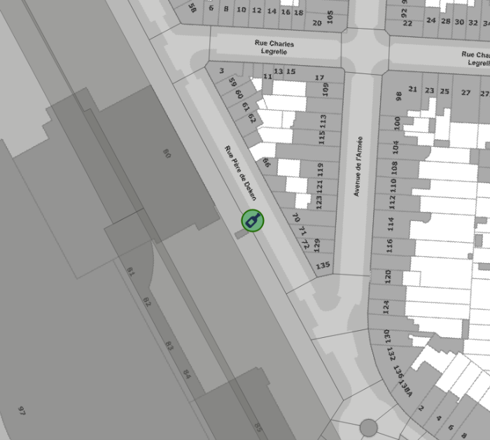 Plan rue Père de Decken